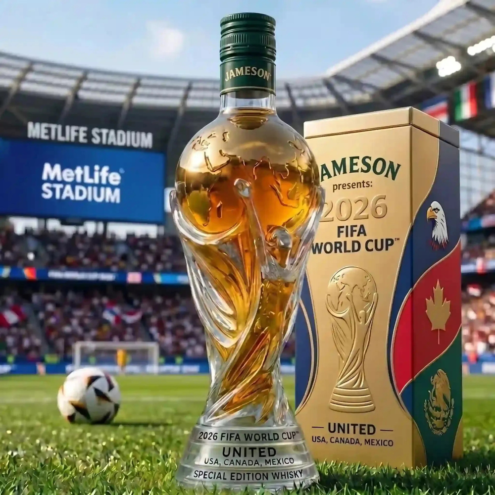 Limited Edition Championship Whisky Bottle – Collectible Soccer-Themed Decanter