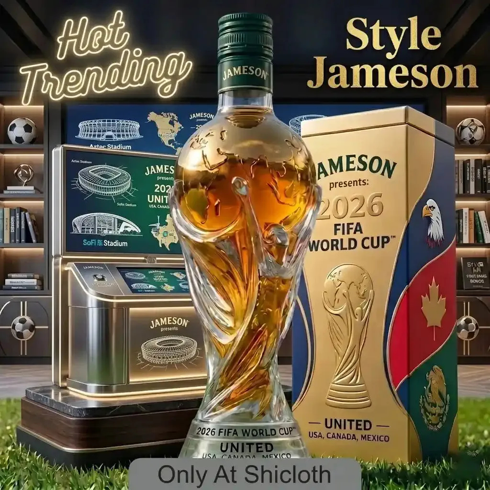 Limited Edition Championship Whisky Bottle – Collectible Soccer-Themed Decanter