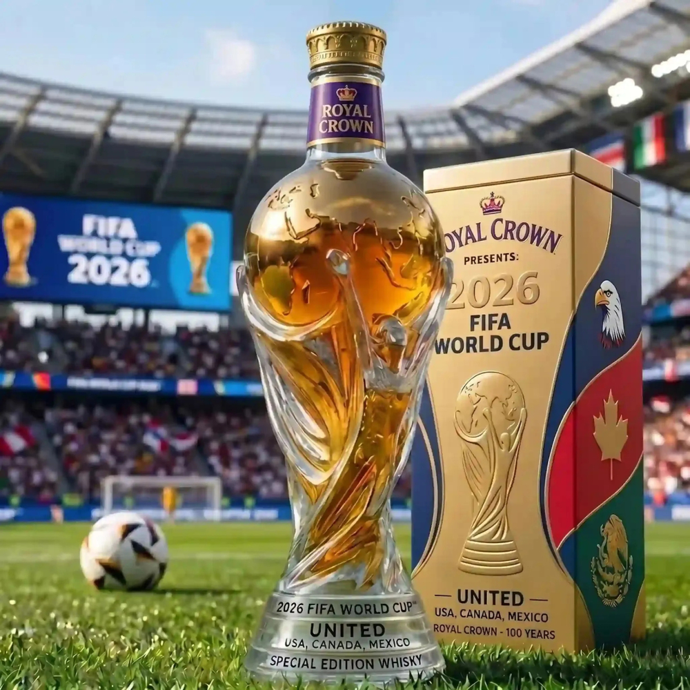 Limited Edition Championship Whisky Bottle – Collectible Soccer-Themed Decanter